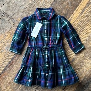 Ralph Lauren Plaid Button Down Dress with Bloomers